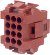 207017-1 Pin housing, 12-pin 12P