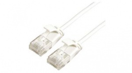 21.15.0980, Patch Cable, RJ45 Plug - RJ45 Plug, Patch Cable, U/UTP, 500mm, White, Roline