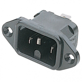 PX0590/63, Разъем: питания AC; гнездо; "папа"; 10А; 250ВAC; C16; -40?120°C, Bulgin