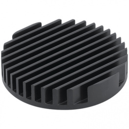 ICK LED R 50 X 10, Радиатор: штампованный; ребристый; черный; L: 10мм; 10,57К/Вт, Fischer Elektronik