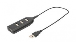 AB-50001-1, USB Hub USB 2.0 4x USB A Socket, 4x USB A Socket - USB A Plug, DIGITUS