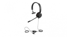 4993-829-409, Headset, Evolve 20, Mono, On-Ear, 7kHz, USB, Black, Jabra