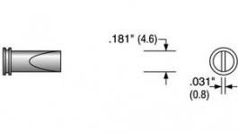 MS-3600, Soldering Tip Chisel 4.6mm, Techspray