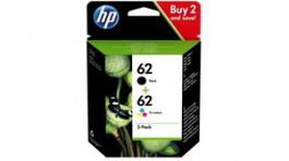 N9J71AE, Ink Cartridge 62 Black/Cyan, Magenta, Yellow, HP