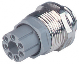 N 11 R AF 5, Device socket, 11p+E 11+PEP, Hirschmann