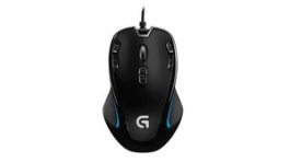 910-004345, Wired Gaming Mouse G300S 2500dpi Optical Black, Logitech