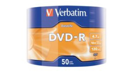 43791, DVD-R 4.7 GB Colour Wrap of 50, Verbatim