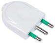 800-25 Mains Plug White Italian Plug