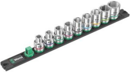 05005480001, Zyklop Socket Set, Hex, Imperial, 9 Pieces, 1/2", Wera Tools