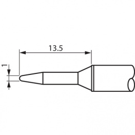 STTC-001, Soldering Tip Conical / Narrow 330 °C, Metcal