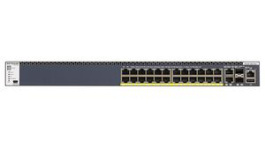 GSM4328PB-100NES, PoE Switch, Layer 3 Managed, 10Gbps, 630W, RJ45 Ports 26, PoE Ports 24, NETGEAR