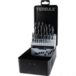 205 210, Range of twist drills 19 parts, diam. 1...10 mm, Terrax