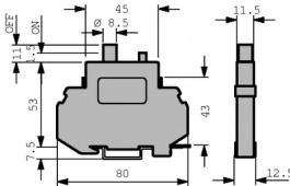 201-4A, Thermal-magnetic circuit-breaker 4 A, ETA