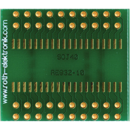 RE932-10, Laboratory card FR4 Epoxide + chem. Ni/Au SOJ40, Roth Elektronik