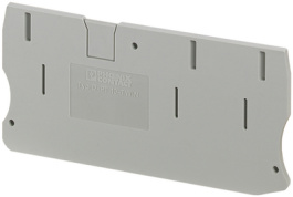 3208748, D-PT 10-TWIN End cover 10-T 88.9 x 2.2 x 42.6 mm Grey, Phoenix Contact