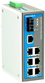 EDS-308-S-SC, Switch 7x 10/100 1x 100FX SC/SM -, Moxa