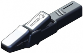 AK 2 B BLACK, Safety crocodile clip diam. 4 mm black, SKS Kontakttechnik