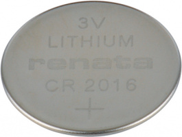CR2016, Button cell battery Lithium 3 V 90 mAh, Renata
