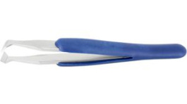 15A.C.DR.0, ESD Rubber Grip Cutting Tweezers Carbon Steel Cutting/Angled/Superior Finish 120, Ideal-Tek