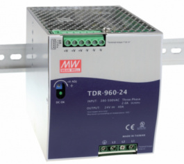 TDR-960-24, Блок питания: импульсный; 960Вт; 24ВDC; 40А; 480?780ВDC; 2,47кг, MEAN WELL