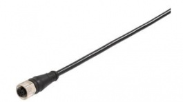 120067-8430, Sensor Cable with LED Indicator M12 Socket-Pigtail 5m 4A 4 Poles, Molex