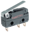V4NT7Y1UL Micro switch 5 AAC Flat lever Snap-action switch 1 change-over (CO)