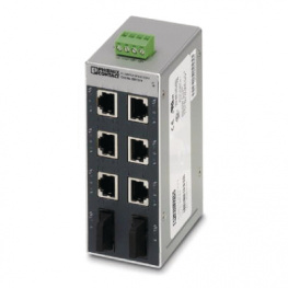 2891314, Industrial Ethernet Switch 6x 10/100 RJ45 / 2x SC (multi-mod, Phoenix Contact