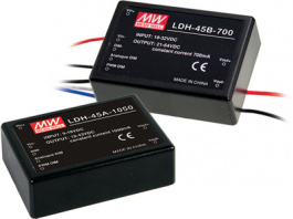 LDH-45A-1050, DC/DC converter 9...18 VDC 12...43 VDC 45 W, MEAN WELL