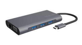 IB-DK4040-CPD, USB-C Docking Station, 10-in-1, 3.5 mm Combo Jack/3x USB 3.0/HDMI/MicroSD/SD-Card/RJ45/VGA, ICY BOX