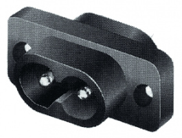 4300.0096, Разъем: питания AC; IEC 60320; C8 (EURO), без ключа; гнездо; пайка, Schurter