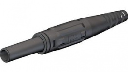 66.9155-21, In-Line Safety Socket 4mm Black 32A 1kV Nickel-Plated, Staubli (former Multi-Contact )