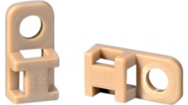 CTAM1 PEEK BGE 100, Cable tie mount Beige 20.5 mm x 10.2 mm -55 ... +240 °C, HellermannTyton