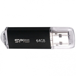 SP064GBUF2M01V1K, USB Stick Ultima II I-series 64 GB black, Silicon Power
