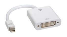 CBL-MD1WHT-5E, Adapter, Mini DisplayPort Plug - DVI-D 24+1-Pin Plug, V7