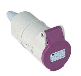 PB 16003 PV, PB...PV, sockets, hoods, extra-low voltage, up to 50V, EN 60309-1 and -2, ILME