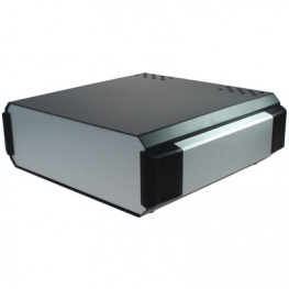 CDIC00001, 110 Series Desktop Enclosure, 222 x 205 x 70 mm, Silver/Anth, CamdenBoss