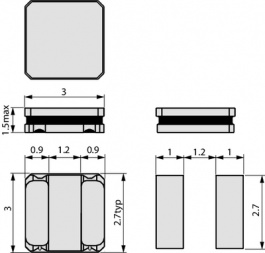 1212FPS-470N-01, Inductor, SMD 47 uH 0.4 A +-30%, FASTRON