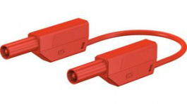 49.0126-20022, Safety Test Lead 2m Red 1kV Nickel-Plated, Staubli (former Multi-Contact )