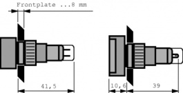 61-0050.02, Signal lamp 24 x 24 mm, EAO