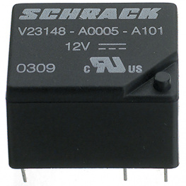 2-1393203-1, V23148-A0105-A101 PCB power relay 12 VDC 330 mW, Schrack / TE