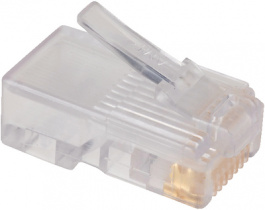 285D-1880P-108, RJ45 plug transparent, DDK
