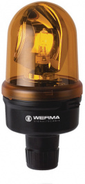 88531078, Rotating Mirror Lamp, 115...230 VAC/VDC, Halogen, WERMA Signaltechnik