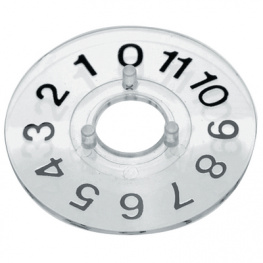 46-10010, Disk 10 mm transparent, RITEL