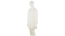 4400WL, Disposable Lab Coat, L, Cotton/Polyester/Polypropylene, White, 3M