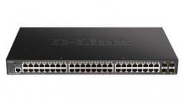 DGS-1250-52XMP, PoE Switch, Managed, 10Gbps, 370W, RJ45 Ports 48, PoE Ports 48, D-Link