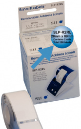 SLP-R2RL, Address labels, removable SLP-R2RL, Seiko Instruments