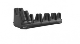 CRD-MC2X-4SC4BC-01, 4-Slot Charging Cradle with Spare Battery Charger, Black, Suitable for MC2200/MC2700, Zebra