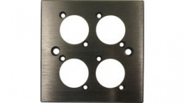 CP30500, Адаптер монтажный; четверной; черный; металл; Корп: стандарт XLR, Cliff