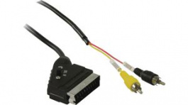 CVGP31120BK20, SCART - RCA Cable SCART Male - 2x RCA Plug 2m, Nedis (HQ)