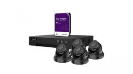 CCTVPROM21, Surveillance Kit, 4 Channel NVR, 4x 2MP IP Dome Cameras, 2TB HDD, Black, Etiampro